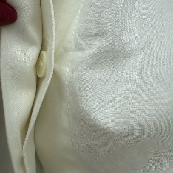 Frame Denim Women's White Puff Sleeve Blouse - Picture 5 of 11